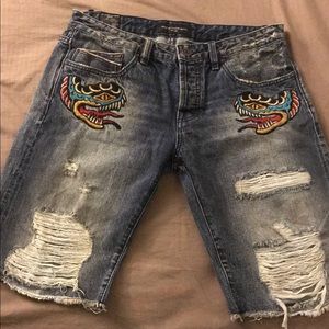 🐲CULT OF INDIVIDUALITY REBEL SHORT DENIM 🐲